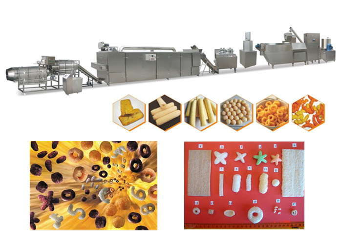 Schnelle Geschwindigkeits-hohe Kapazitäts-Hauch-Imbiss-Maschinen-Nahrungsmittelmais-Hauch-Imbiss-Herstellung