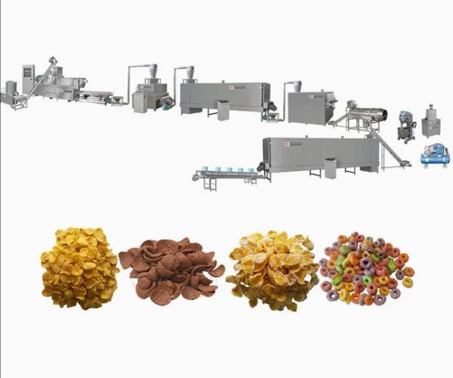 Hafer-Weizen-Reis-Hauch-Extruder-Maschine ausgerüstet mit Verpackungsmaschine