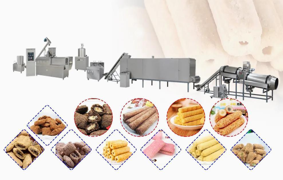 SS304 Maschine zur Herstellung von Maischips / Puff Extrudermaschine 2150 * 1500 * 2300