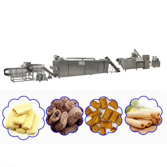 Automatische Doppelschrauben-Nahrungsmittelextruder-Maschinen-verschiedene Formen der verdrängten Nahrung