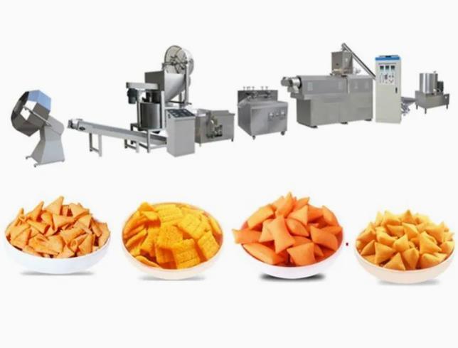 Knusperige Chips des automatischen Imbiss-3d& 2d/Schraube/Oberteil/verdrängten Kugel-Maschine/gebratene Kugel-Extruder-Maschine