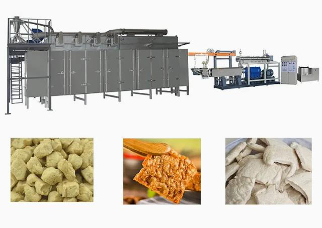 Automatische Soja-Extrudermaschine aus Edelstahl zur Extrusion von Pflanzenproteinen