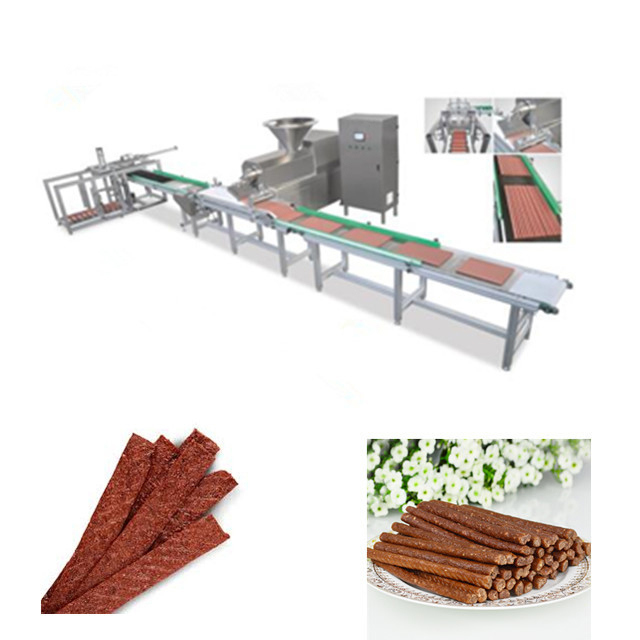 Hundeimbiss-kalte Extruder-Maschine für die Herstellung von Fleisch-Streifen kauen