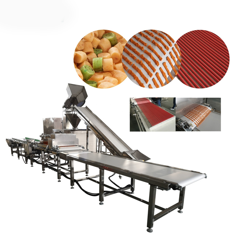 Weiche kauende Hundefutter-Extruder-Maschine benutzt, um Fleisch-Stöcke herzustellen