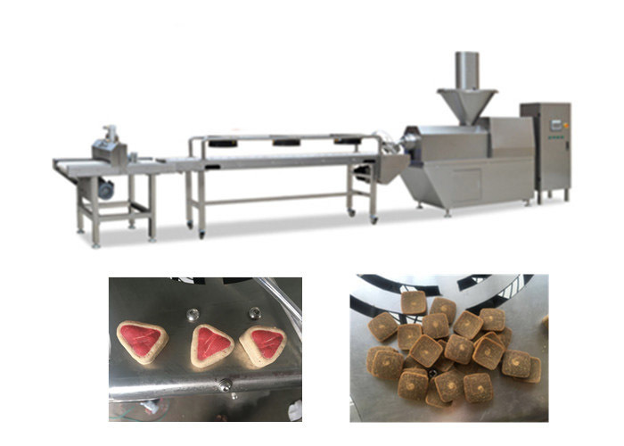 Edelstahl-stoßartiges Haustier-Lebensmittelproduktions-Fließband 300-500kg/Hr