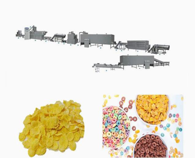 Wirtschaftliche Cerealien Corn Flakes Produktionsmaschine / Reisflocken Herstellungsmaschine