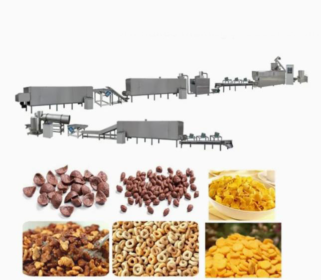 Ununterbrochene, automatische Corn- Flakesproduktlinie, sperrig seiende Maschine