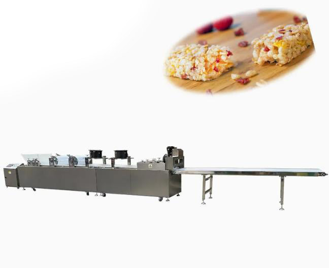 MK-75 Erdnuss-Krokant / Erdnuss-Crunch-Riegel / Sesam-Karamell-Riegel Herstellungsmaschine Schneidlinie mit Touchscreen