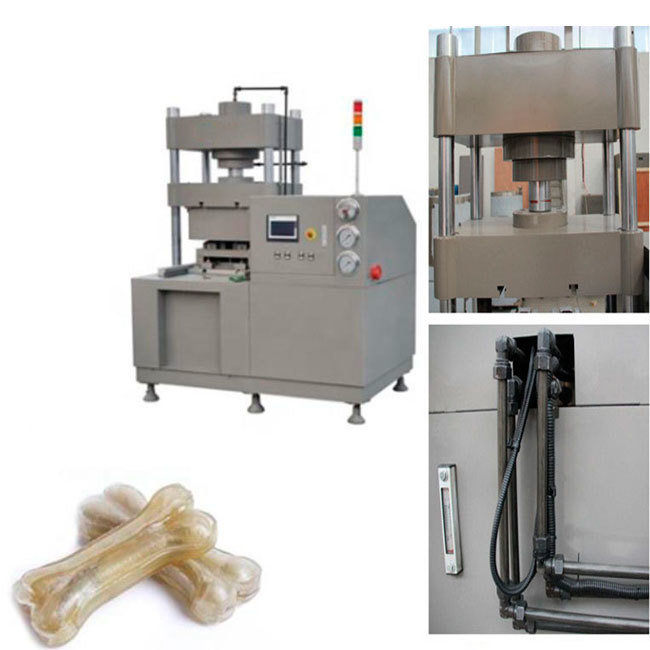 Haustier-Imbiss-Verarbeitung maschinell hergestellt durch ungegerbte Schlachthaut, Hundeknochen-Hersteller-Maschine