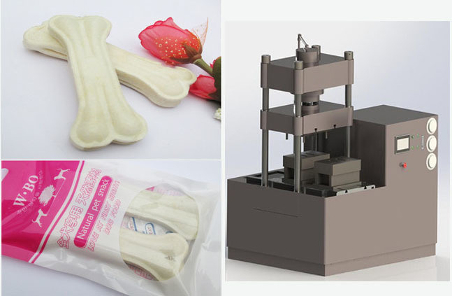 Formt elektrisches Doppeltes Rindleders 60T Schneiders Knochen-Hundeknochenhersteller Touch Screen ungegerbter Schlachthaut