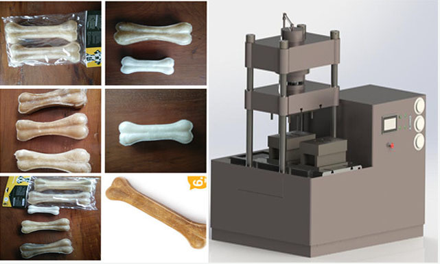 Imbisse Produktionsmaschine, Hundefutterherstellermaschine der ungegerbten Schlachthaut Hunde