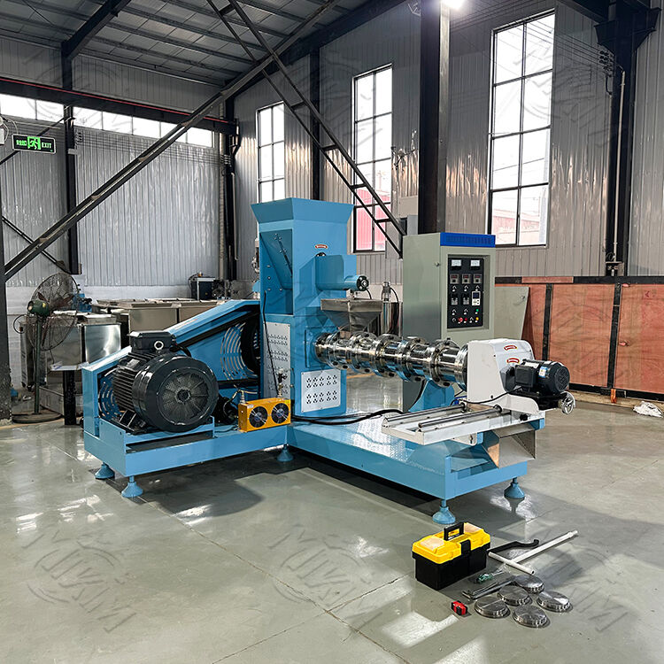 Einzel-Schnecken-Schwimmfischfutter-Herstellungsmaschine Elektrisch 250kg/H Katzen-Nassfutter Vogel Haustier Papagei Tilapia Wels Fisch Hund Pellets Futterherstellungsmaschine zur Verwendung